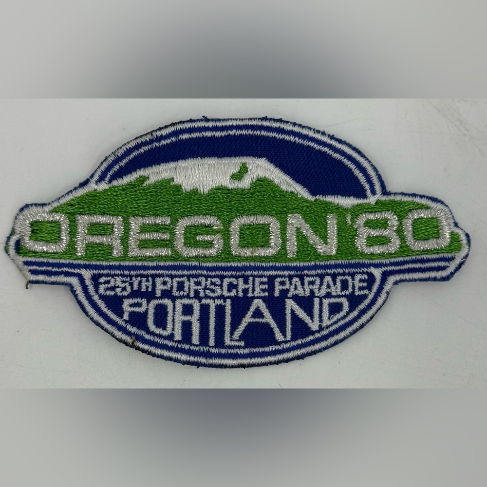 Porsche Club‎ of America PCA 1980 Oregon 25th Porsche Parade Cloth Patch NWOT